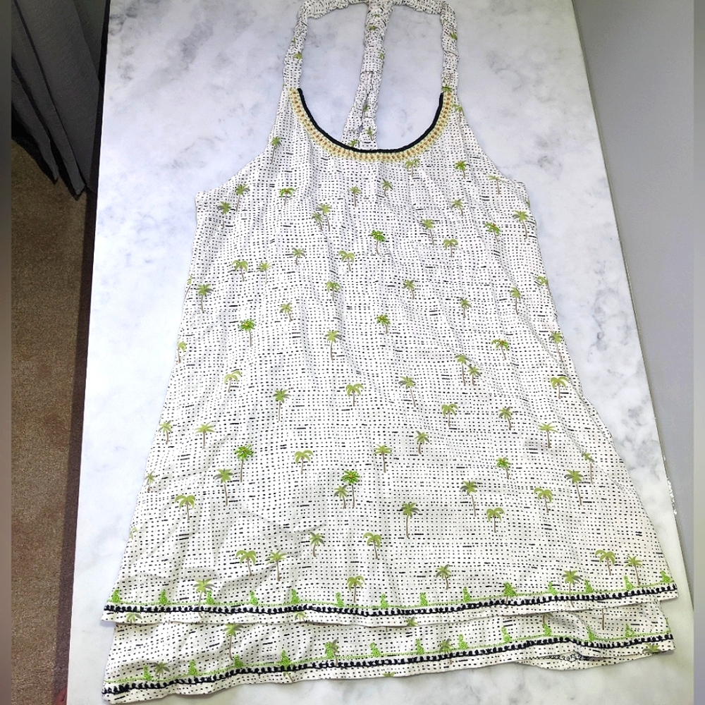 Skemo Tropical Dress / Palm Tree Print Dress